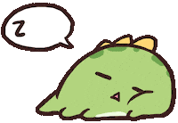 Sleep Dinosaur Sticker by milkmochabear