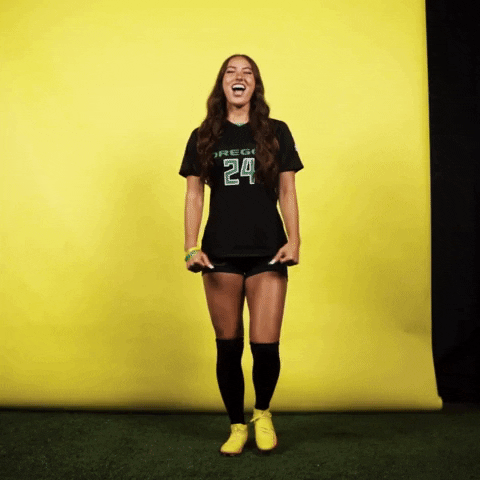 OregonDuckAthletics giphyupload oregon ducks soccer oregon soocer kate fuetterer GIF