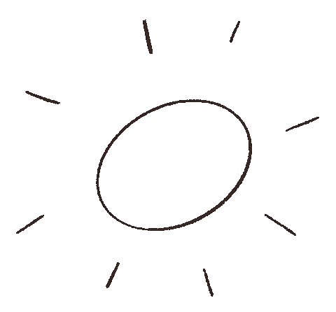 Sun 太陽 Sticker