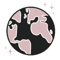 Pink Globe Sticker by Amrika