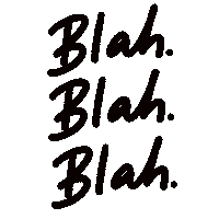 Blah Blah Blah Talk Sticker
