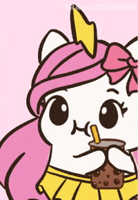 Bubble Tea Boba GIF by Brave Unicorn
