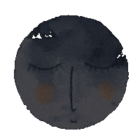 Night Moon Sticker
