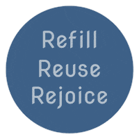 Reuse Zero Waste Sticker by Organically Becca