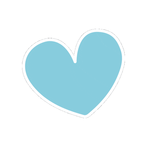 Baby Blue Love Sticker by 3D-Printiverse.com