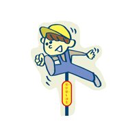inakaworks boy イラスト illust inakaworks Sticker