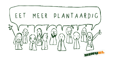 MenuNL giphyupload menunl eetmeerplantaardig Sticker