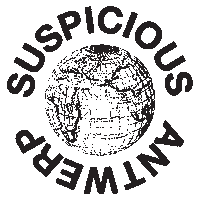 Globe Sticker by Suspicious Antwerp