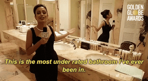 underrated bathroom GIF by Golden Globes