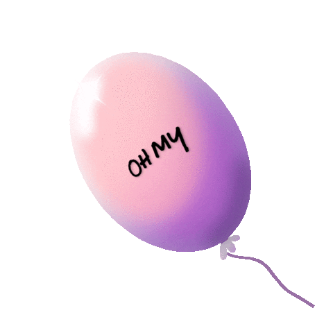 Oh My Balloon Sticker by ohmy.se