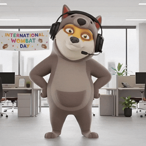 Working Customer Service GIF by Doge Pound