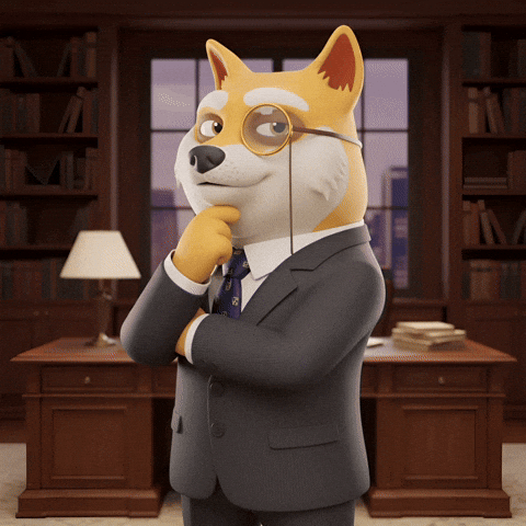 Pondering Shiba Inu GIF by Doge Pound