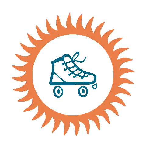 SolQuads giphyupload roller derby rollerskate skate shop Sticker