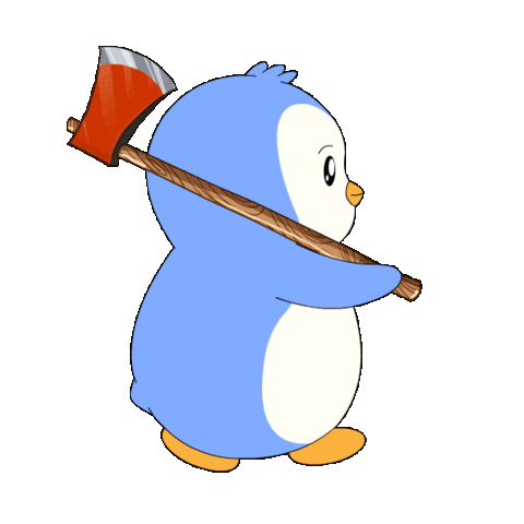 War Fight Sticker by Pudgy Penguins
