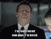 Bored David Boreanaz GIF