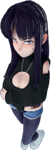 Suspicious Anime Girl Sticker