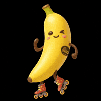 Banana Skating GIF by SpaceCitySkaters