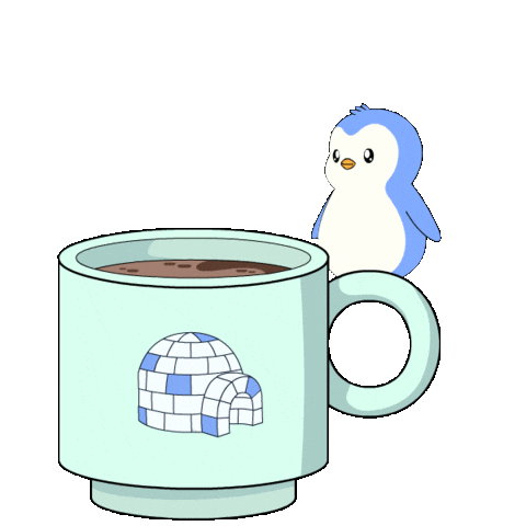 Good Morning Coffee Sticker by Pudgy Penguins