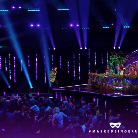 Jump Comedian GIF by The Masked Singer UK & The Masked Dancer UK