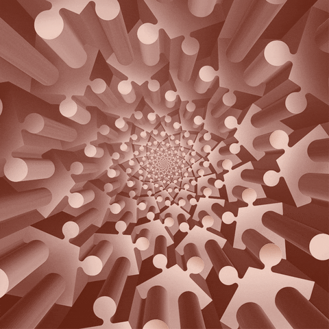 Puzzle Infinity GIF by Feliks Tomasz Konczakowski