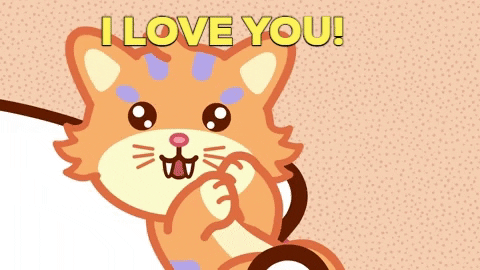 I Love You Cat GIF by Molang