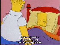 Scared Season 4 GIF by The Simpsons