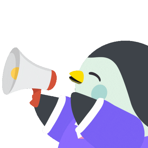 Happy Penguin Sticker by Finch Care