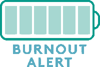 Tired Burn Out Sticker by Rachel Sheerin