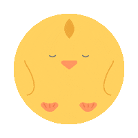 candicegifs happy sad chicken idk Sticker