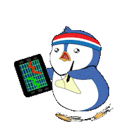On My Way Running Sticker by Pudgy Penguins
