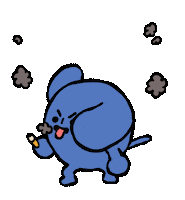 Dog Smoking Sticker by Andrew Onorato