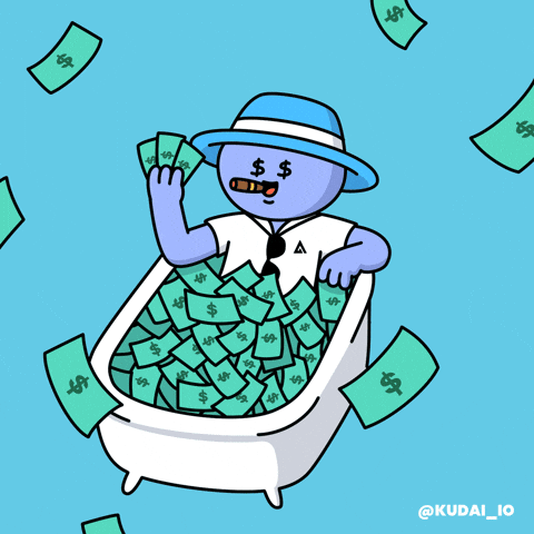 Make It Rain Money GIF by Kudai