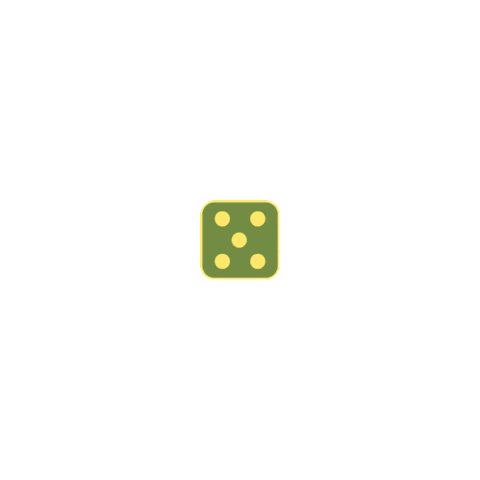 Dice Sticker by Hobbykokken