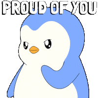 Im Proud Of You Sticker by Pudgy Penguins