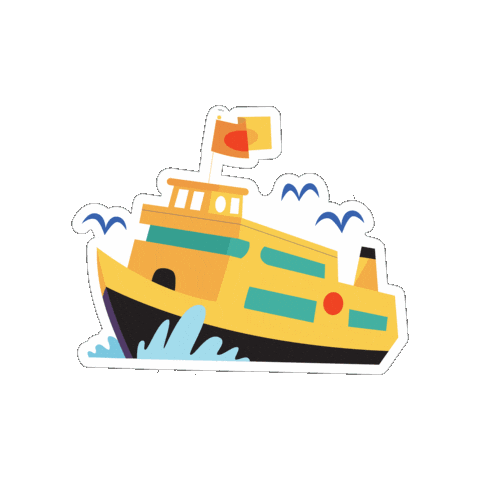 Boat Ship Sticker by Parks Conservancy