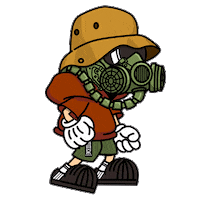 Mista Gasmask Sticker