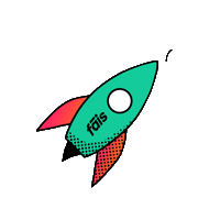Rocket Spaceship Sticker