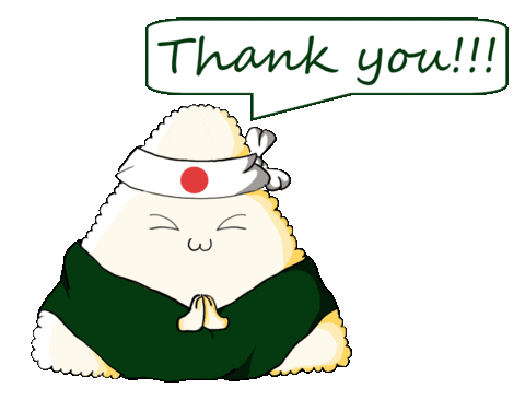 Happy Thank U Sticker by onigiro