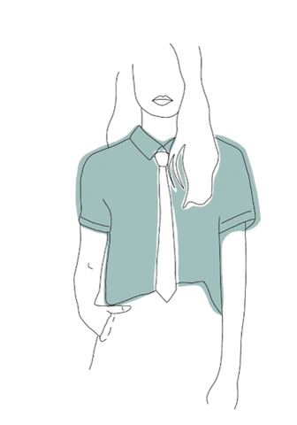 BonjourHortense giphygifmaker fashion draw tie GIF