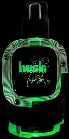 hushhushheadphones giphygifmaker party disco jacksonville GIF