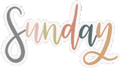 Sunday Domingo Sticker