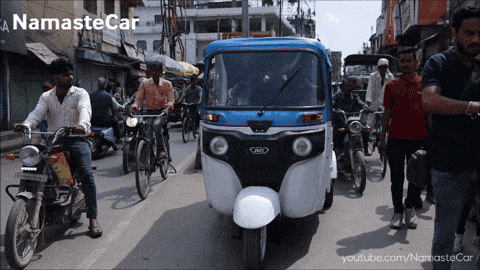 Driving Bajaj Auto GIF by Namaste Car
