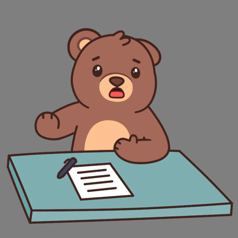 Confused Teddy Bear GIF by BEARISH