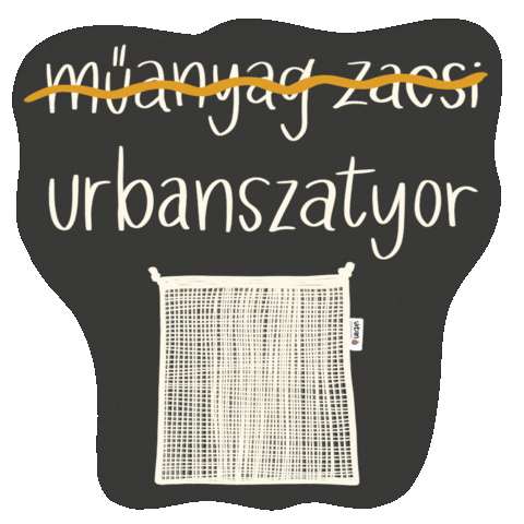 urbanzerowaster zerowaste fold piac kornyezetbarat Sticker