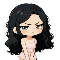 Sad Girl Attitude Sticker