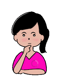 Girl Pensando Sticker