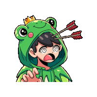 Gamer Dying Sticker by GAM3S.GG