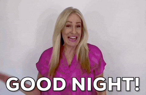 Tired Good Night GIF by Vikki Downey