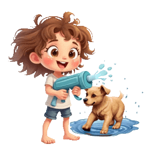 Boys Girls Cute Puppy Sticker