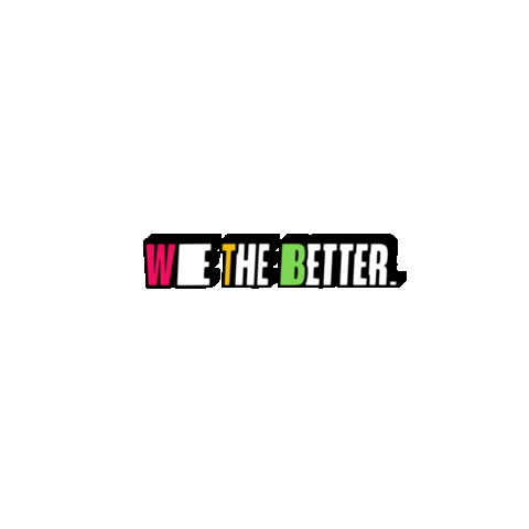 We The Best Art Sticker